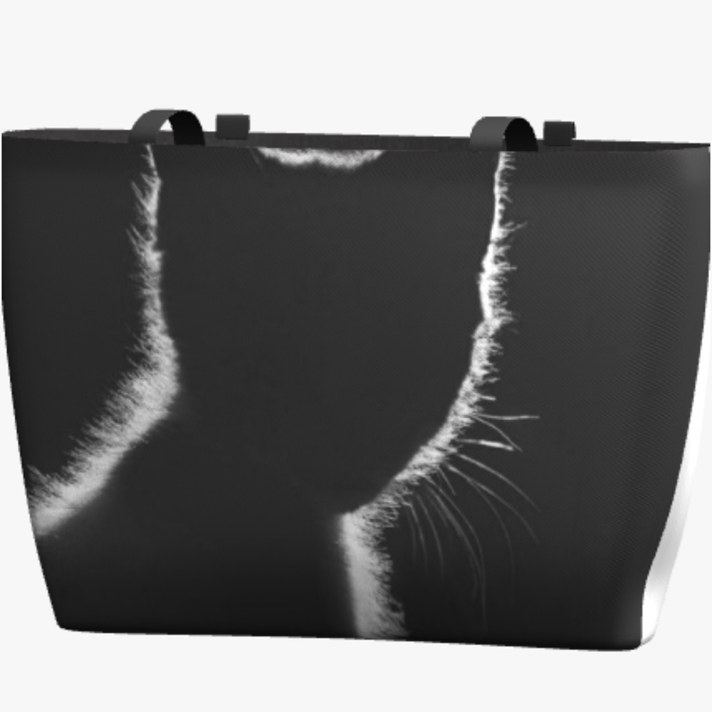 Shadow cat tote bag